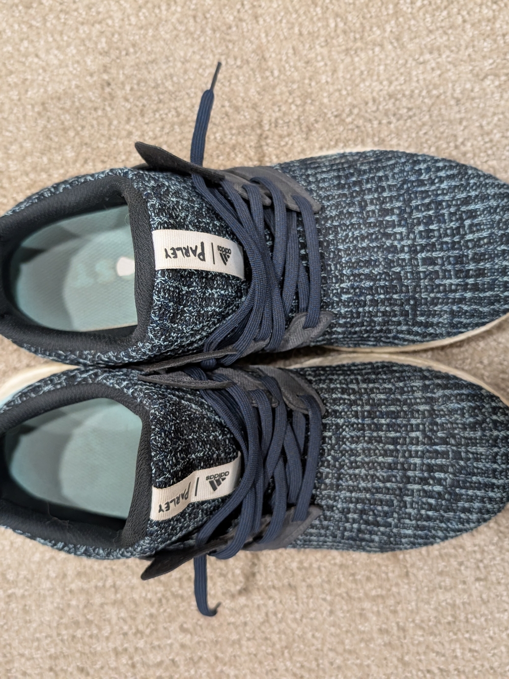 Adidas Parley Men’s Navy Knit Running Shoes